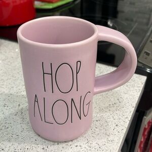 Rae Dunn Lilac & Black "Hop Along" Ceramic Oversized Mug